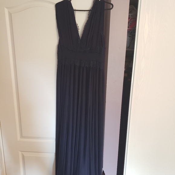 Asos Navy Maxi Dress - Picture 2 of 5
